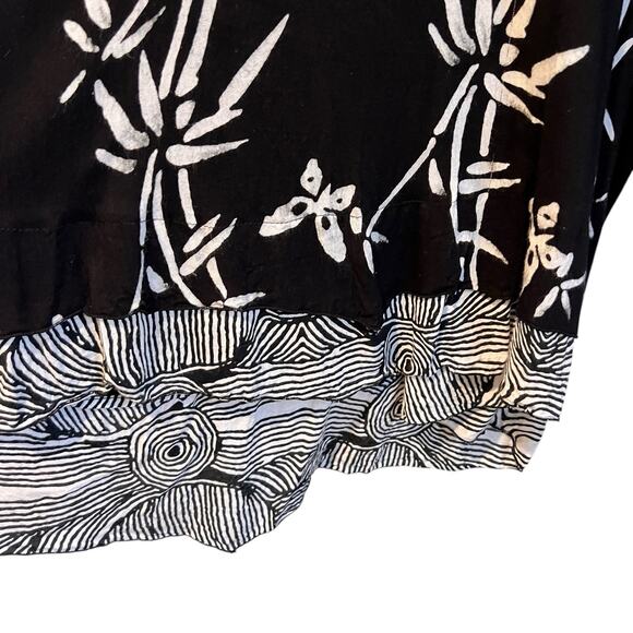 Soft Surroundings Womens Bamboo Bella Top Size 2X Tunic Lightweight Black Blouse - Picture 3 of 9